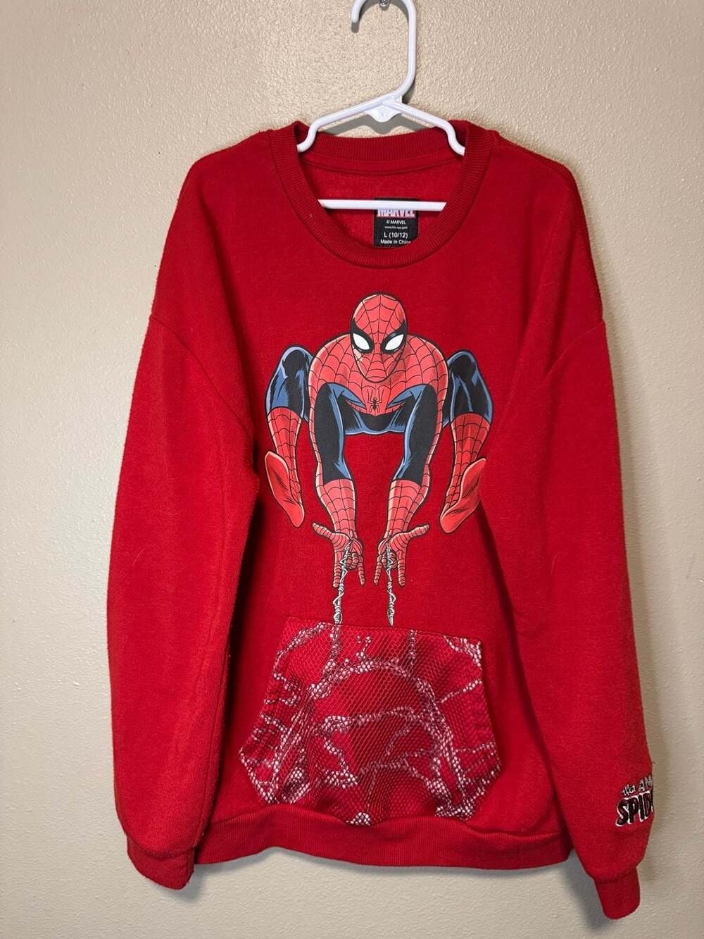 Marvel Spider-Man Web Slinger Sweatshirt Size L (10/12)